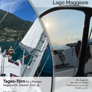 segel-gutschein für einen Tages-Törn Segeln Lago Maggiore